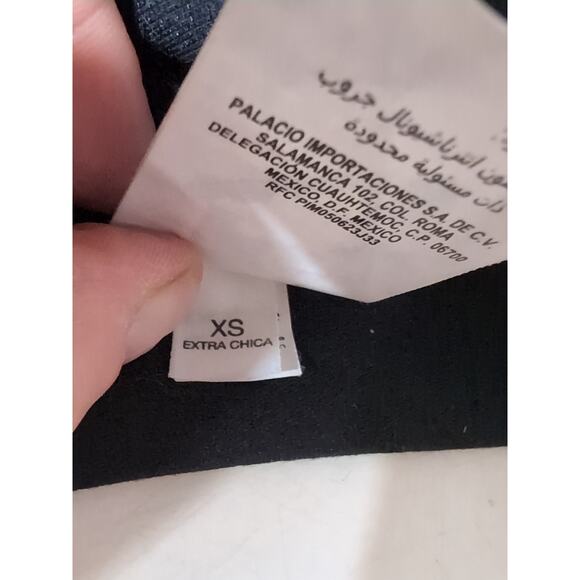 Bebe Studded Cropped Top Women XSmall Black Holiday Party Biker Goth Festival - Picture 9 of 10